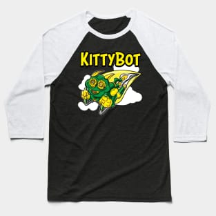 Kitty Bot Baseball T-Shirt